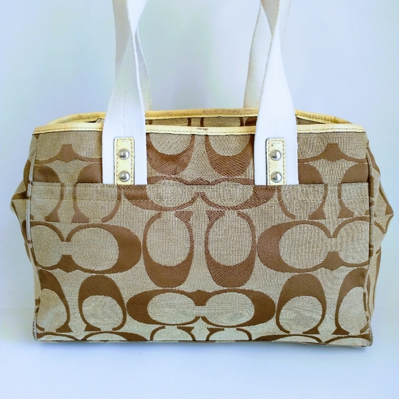 Coach Daisy Signature Khaki Shoulder Bag - Picture 6 of 15